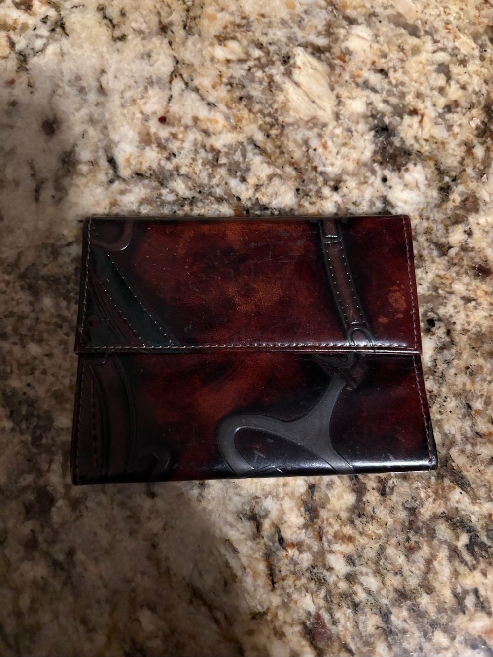 Vintage Sonya Roberts Burgundy
equestrian motif Wallet Italy